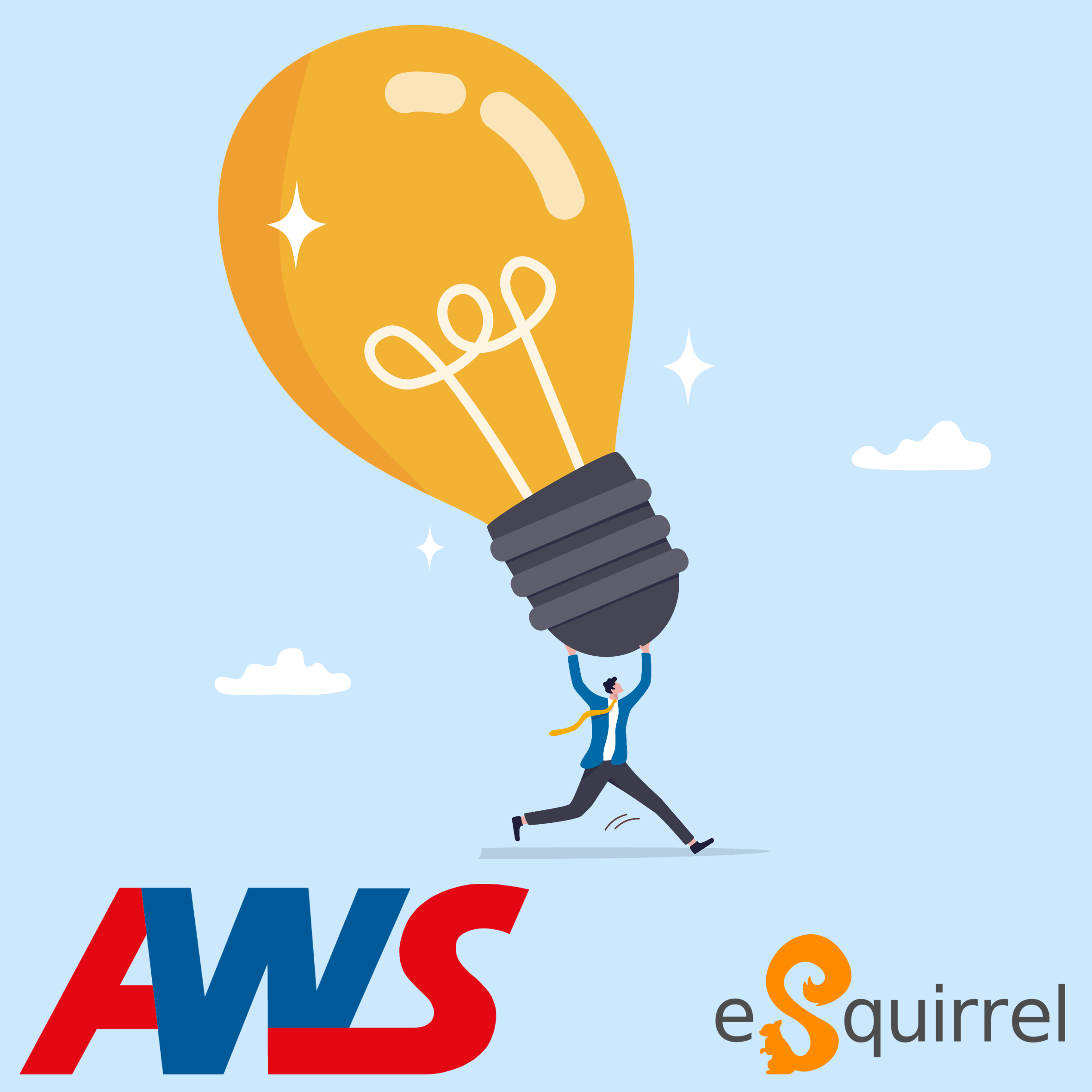 Logo AWS + eSquirrel