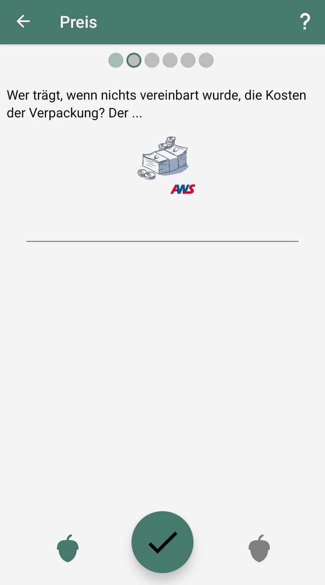 Screenshot zum Thema Preis