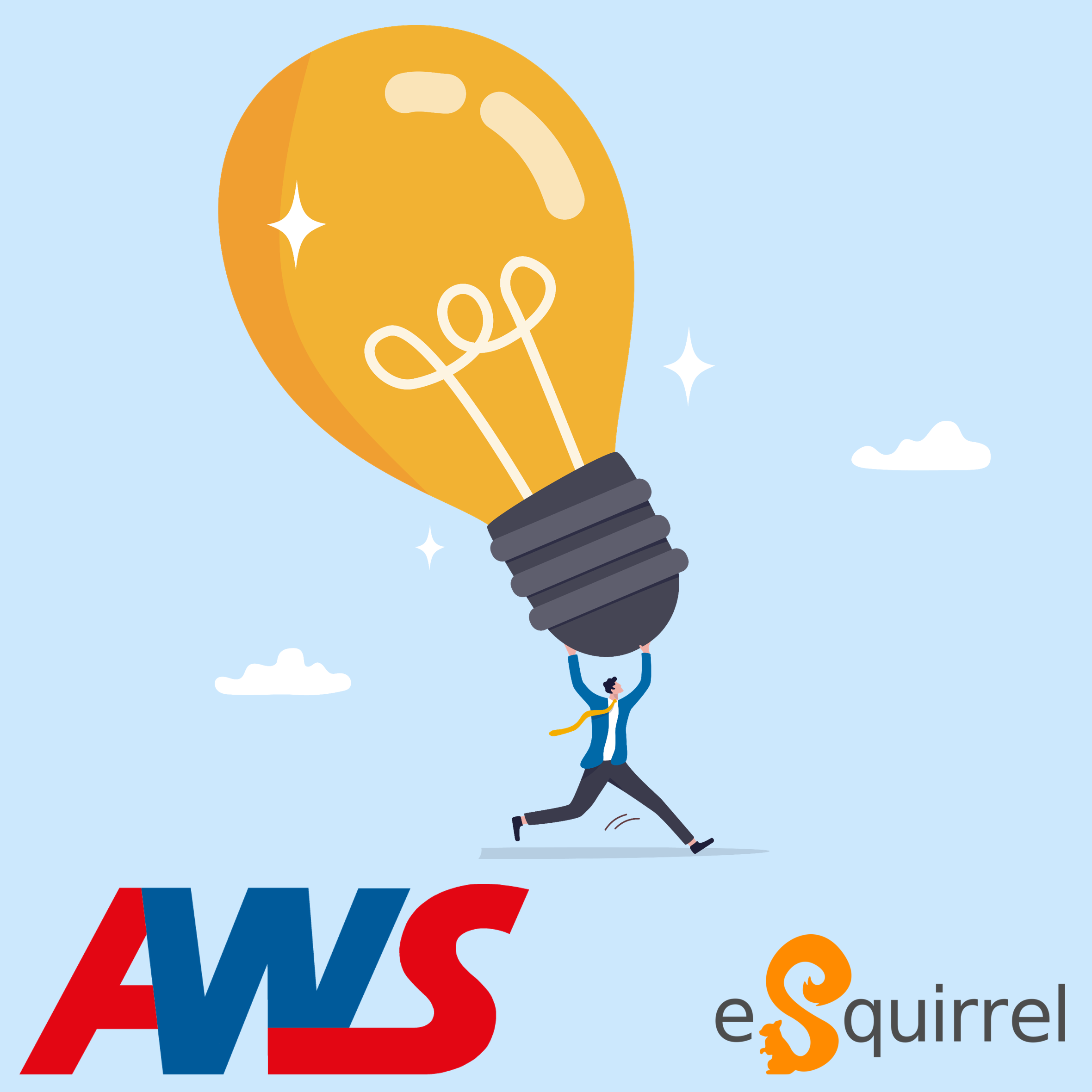 Logo AWS + eSquirrel